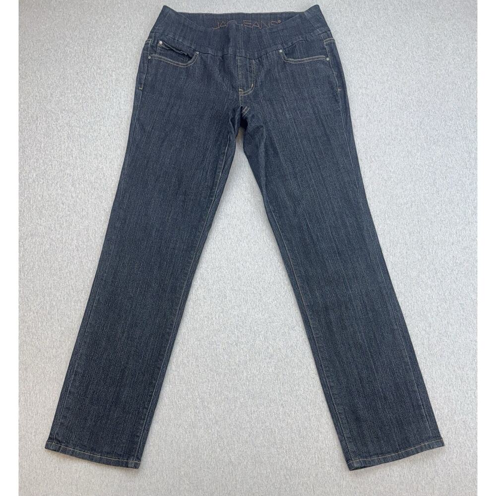 Jag Jeans Womens 14 Blue‎ Cotton Blend Stretch Western Glove Works Slim Straight